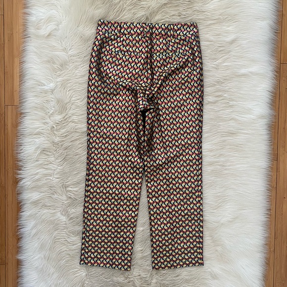 Anthropologie Metallic Patterned Trousers - Picture 8 of 12